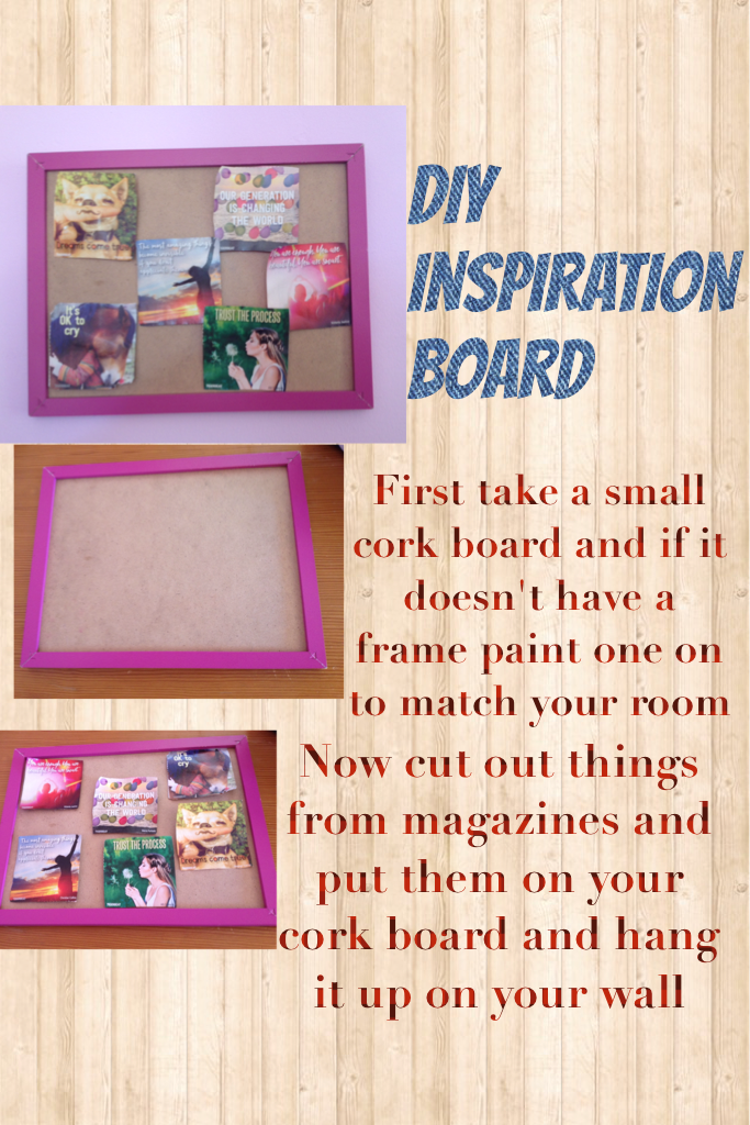 DIY Inspiration board😊 Hope you like it! 