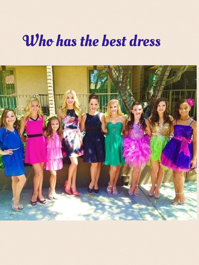 Who has the best dress