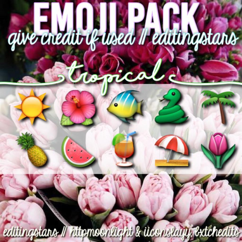 💗 CLICK HERE 💗

Emoji Pack no. 1 : Tropical 🐠🌴 // 
It's Auburn here (@httpmoonlight) 👼🏼 