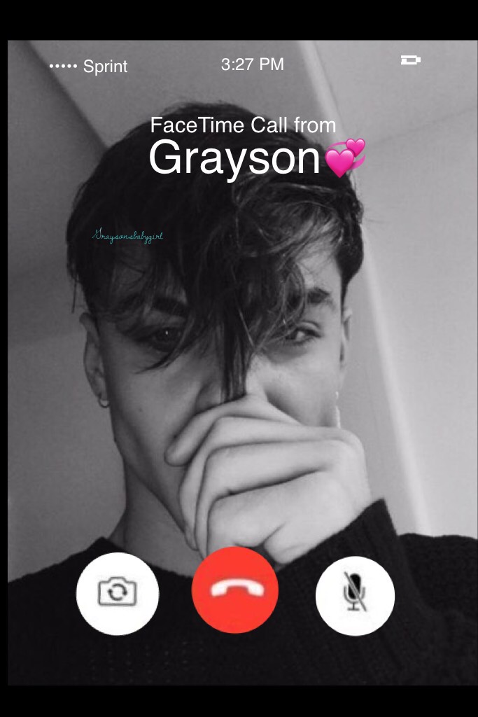 FaceTime Call from Grayson ;)