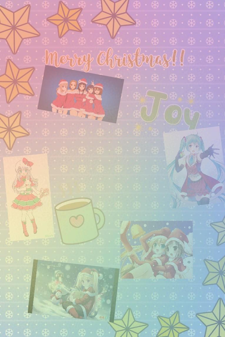 Merry Christmas!! Here's an anime Christmas wallpaper for my fellow weebs :)