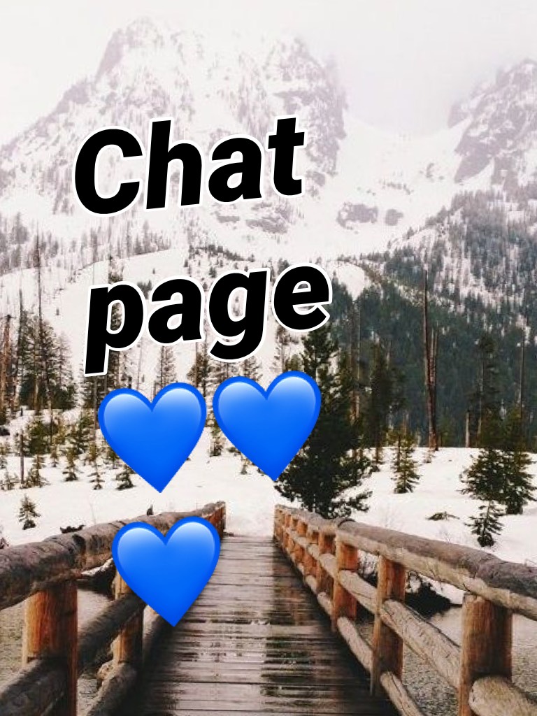 Chat page 💙💙💙
