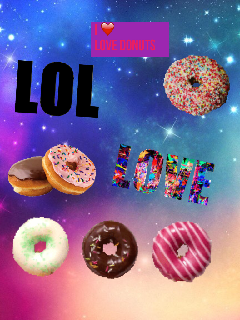 I ❤️                Love donuts 