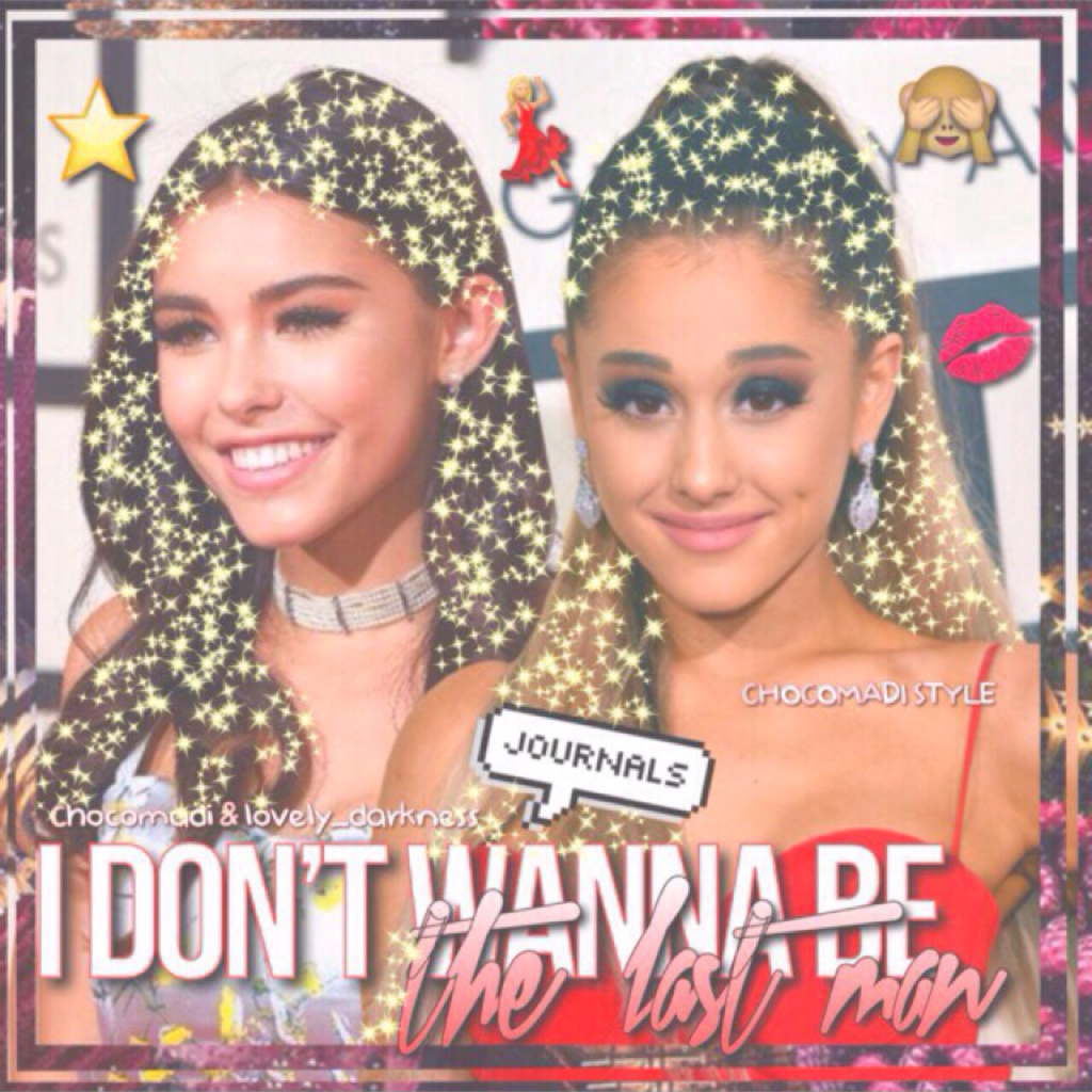 Collab with the cute and talented @chocomadi💃🏼 She loves Madison Beer and as you know i love Ari, so we decided to make a mixed collage🙈🎈 