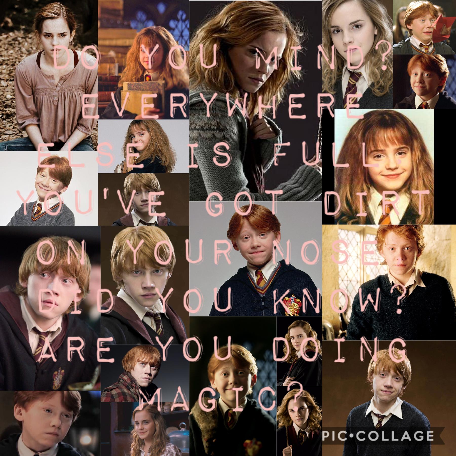 Hermione’s first words to Ron!!