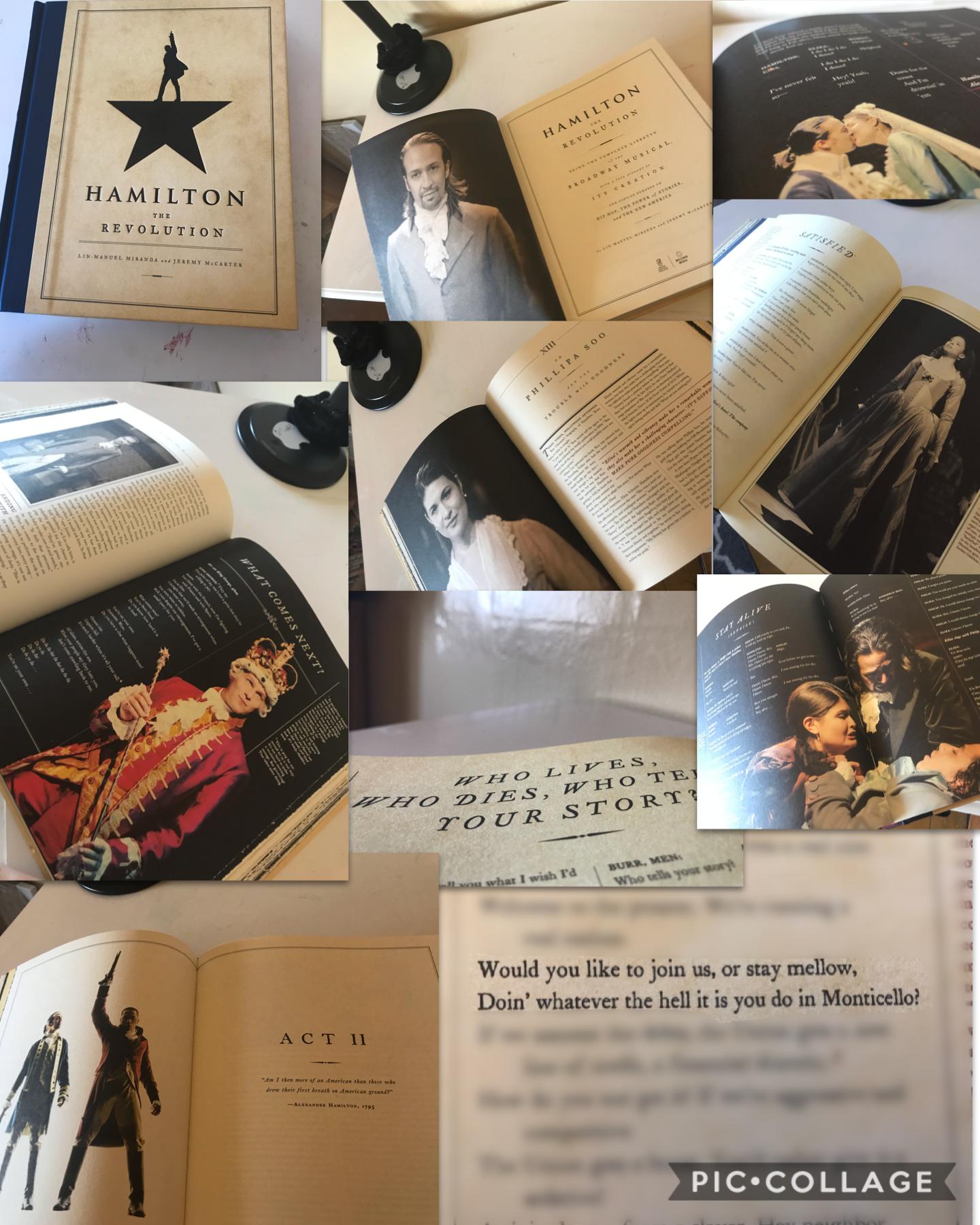 AHHHH 😱😱😱😱
I GOT THIS BEHIND THE SCENES HAMILTON BOOK WITH ALL KINDS OF STUFF I LOVE IT MORE IN THE CAPTIONS