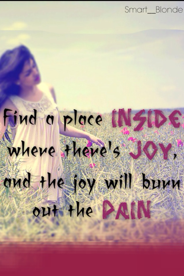 Find the joy in your heart