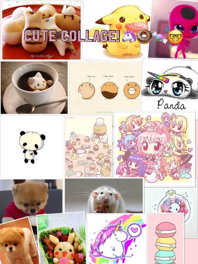 CUTE COLLAGE!🦄🍩🍬🤓