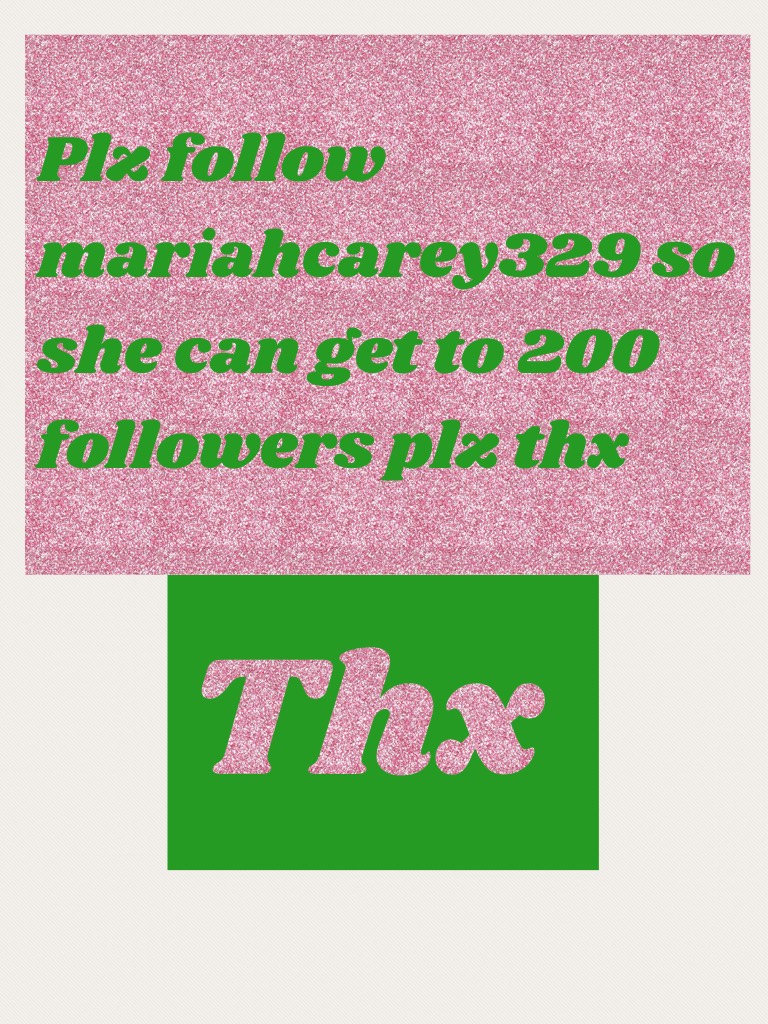 Plz follow her