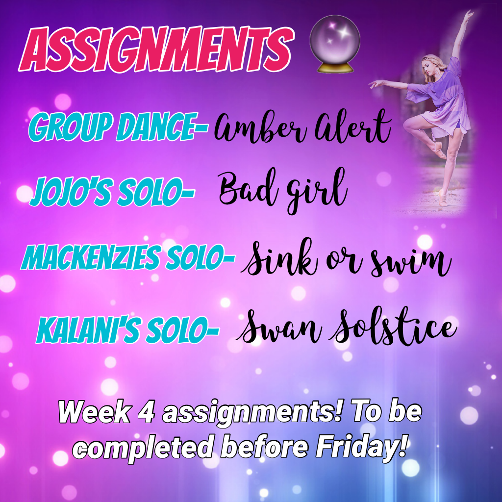Week 4 Assignments💜👑🙌🏼