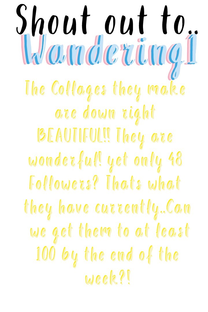 ❤️🧡💛TAP💚💙💜
Please! please go follow them!

°•12/30/19•°

Have a wonderful day! <3 😘
