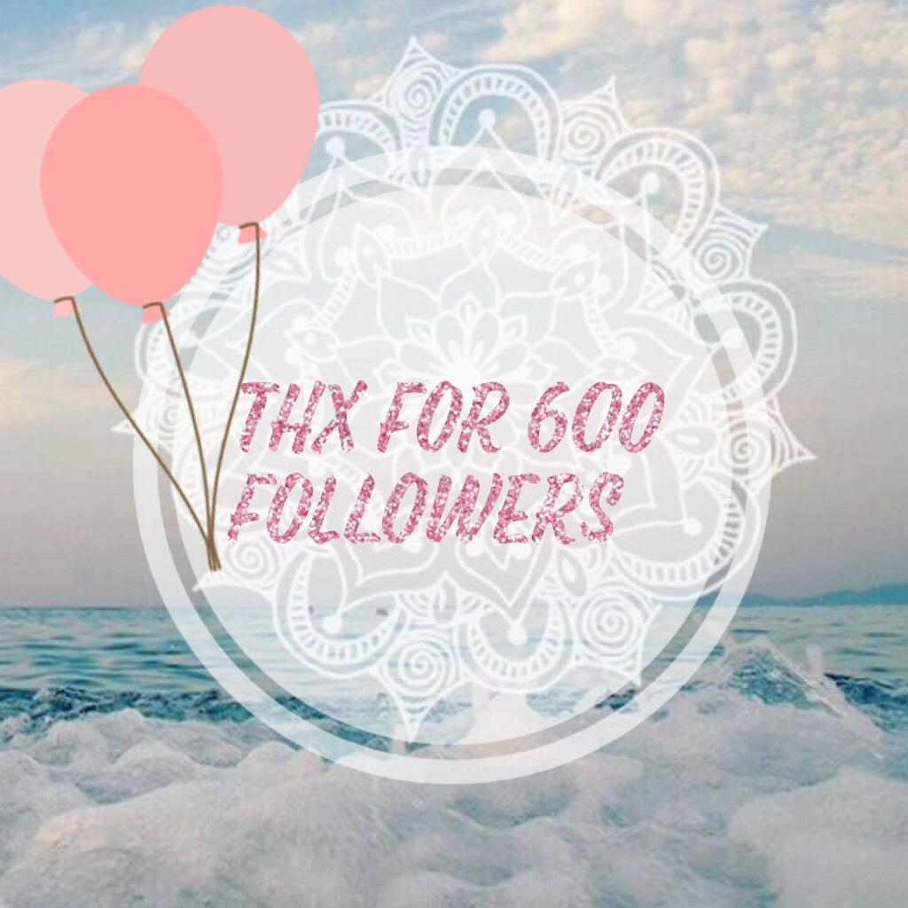 Thx for 600 followers guys you are all amazing
