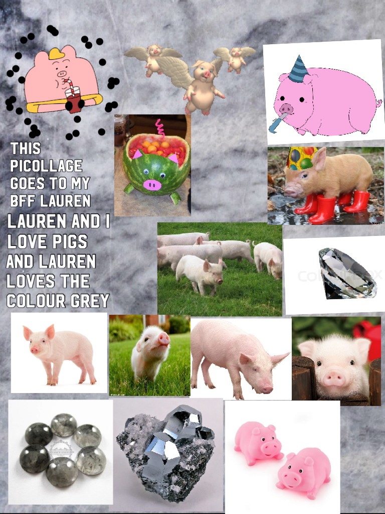 Lauren and I love pigs