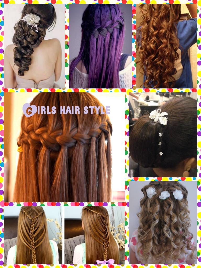 Girls hair style ❤️❤️❤️❤️❤️❤️ 💙 💜 💚 💛 ❤️ 