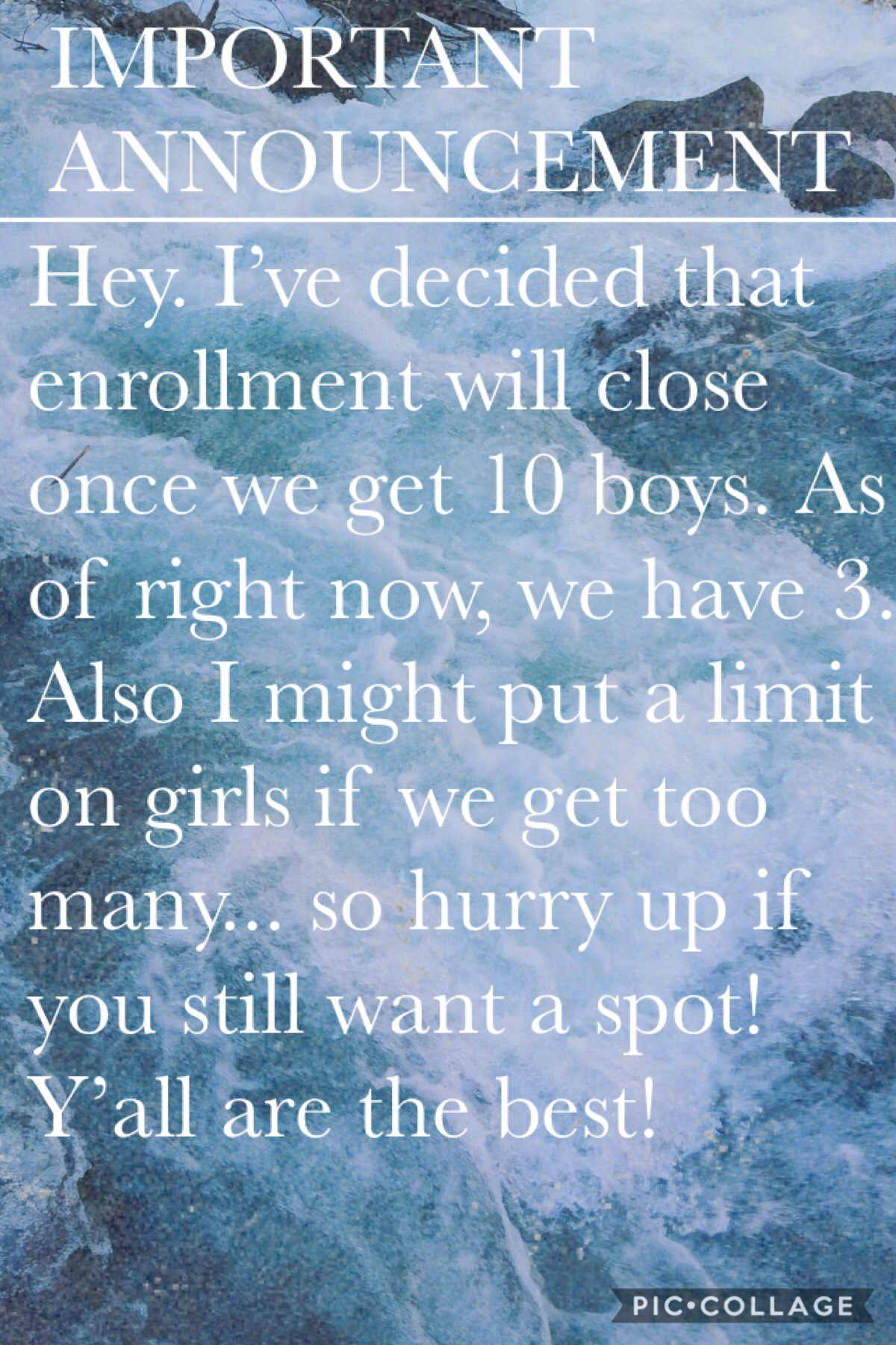 You will also get your roommate once enrollment closes
