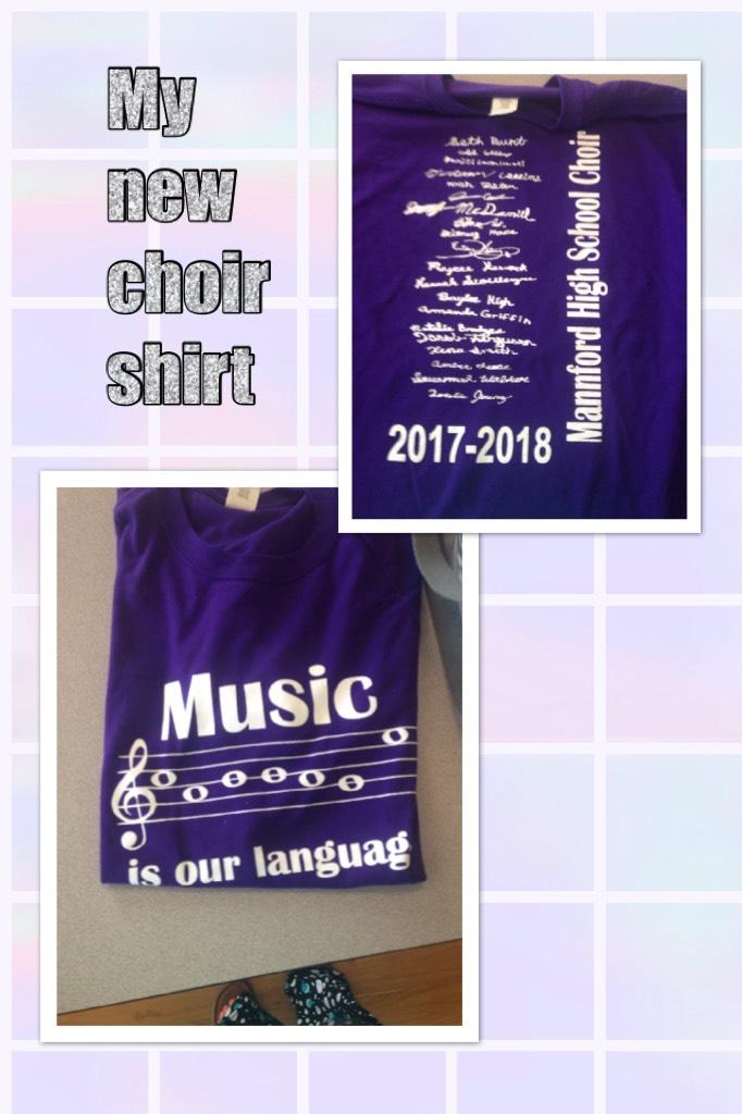 My new choir shirt 