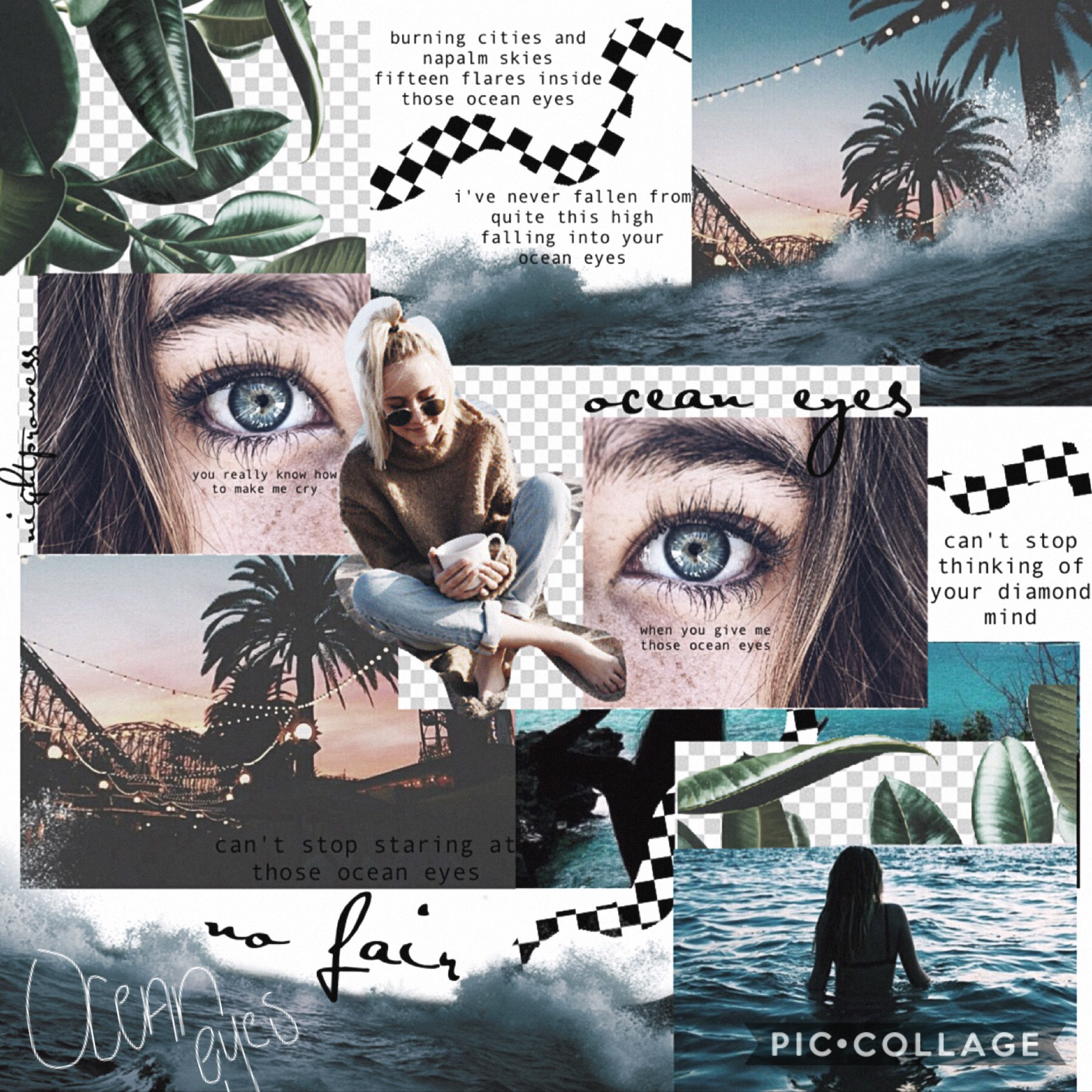 🌊Tap🌊
Hey guys! Sorry if collabs are taking a while, I’m not having much inspo. This is my first summer collage of all summer😂 and it only took twenty minutes! I’m also going on vacation, so I’m not posting this week. 🌴Thirteen Days till my Birthday!🌴



