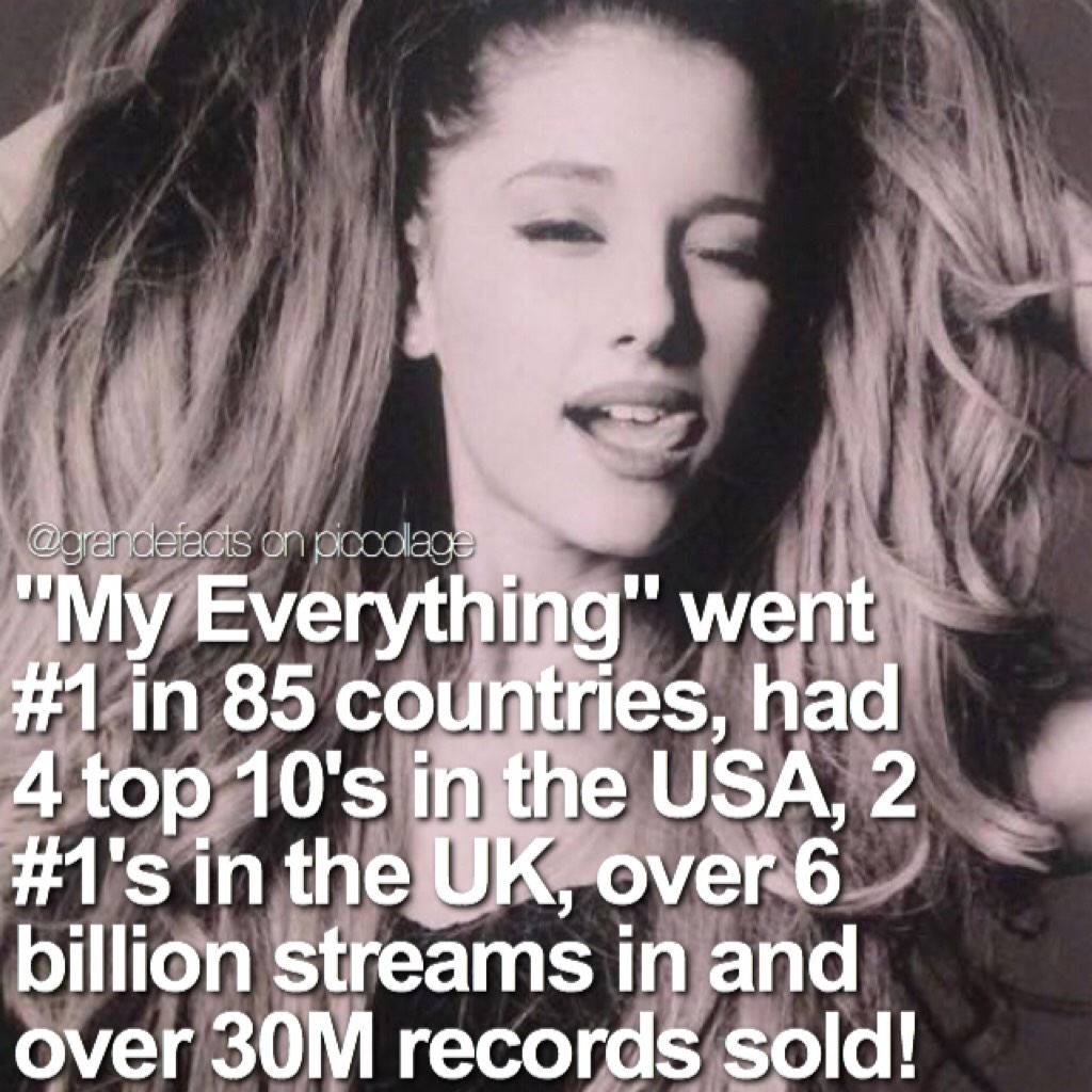 this fact makes me so happy because i love this album 👏🏻
qotd: fav song from My Everything? aotd: this is hard! but One Last Time, Problem, LMH + Break Free!⭐️💜