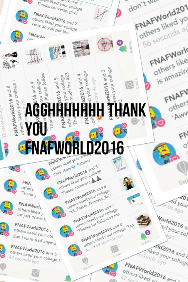 AGGHHHHHHH THANK YOU 
FNAFWorld2016
