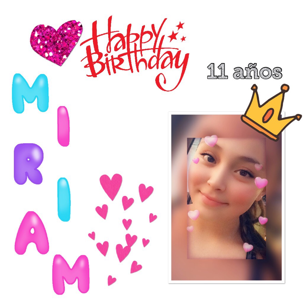 Feliz cumpleaños MIRIAM #feliz cumpleaños 🎂 🎉🎊❤️❤️