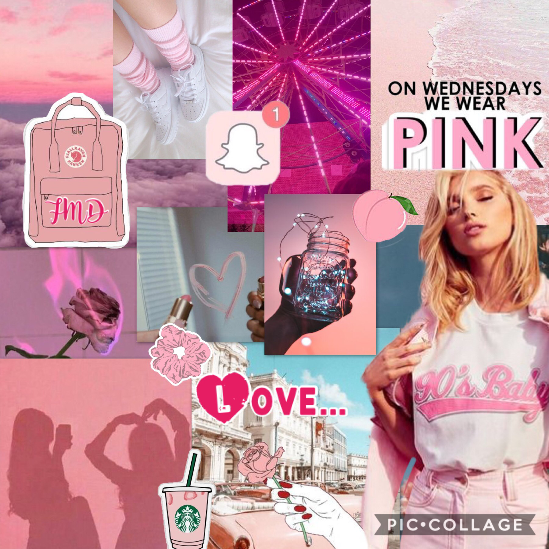 Pink Mood Board 💗🍬🌸👄💕👛