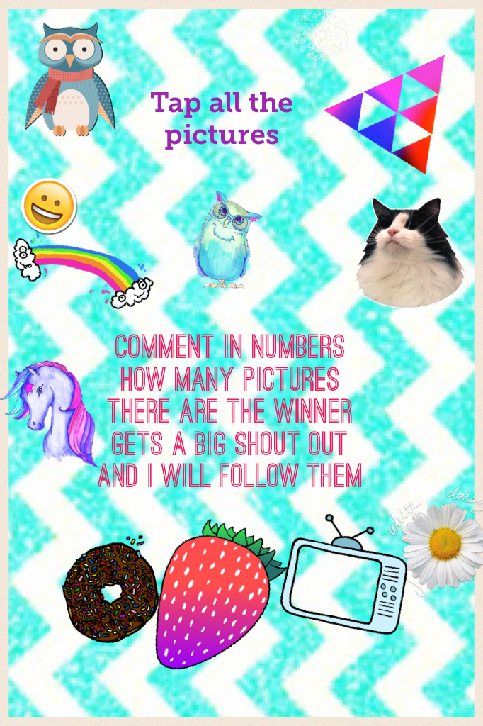 Comment in numbers how many pictures there are the winner gets a BIG shout out and I will follow them