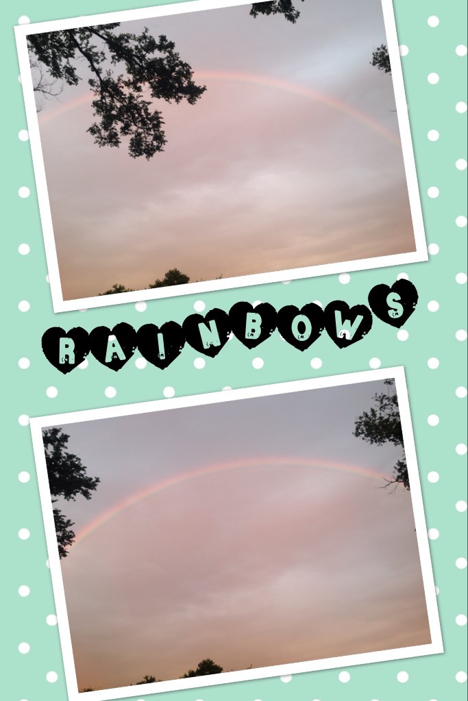 This is a beautiful rainbow!
