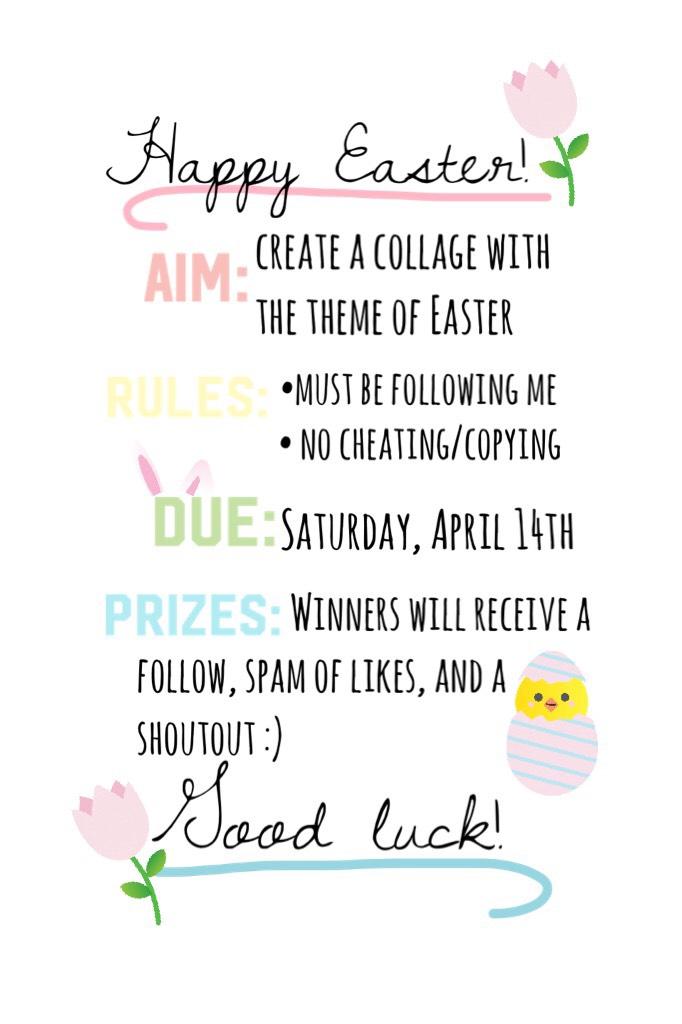 Contest time! Easter!🐇🐣🍫