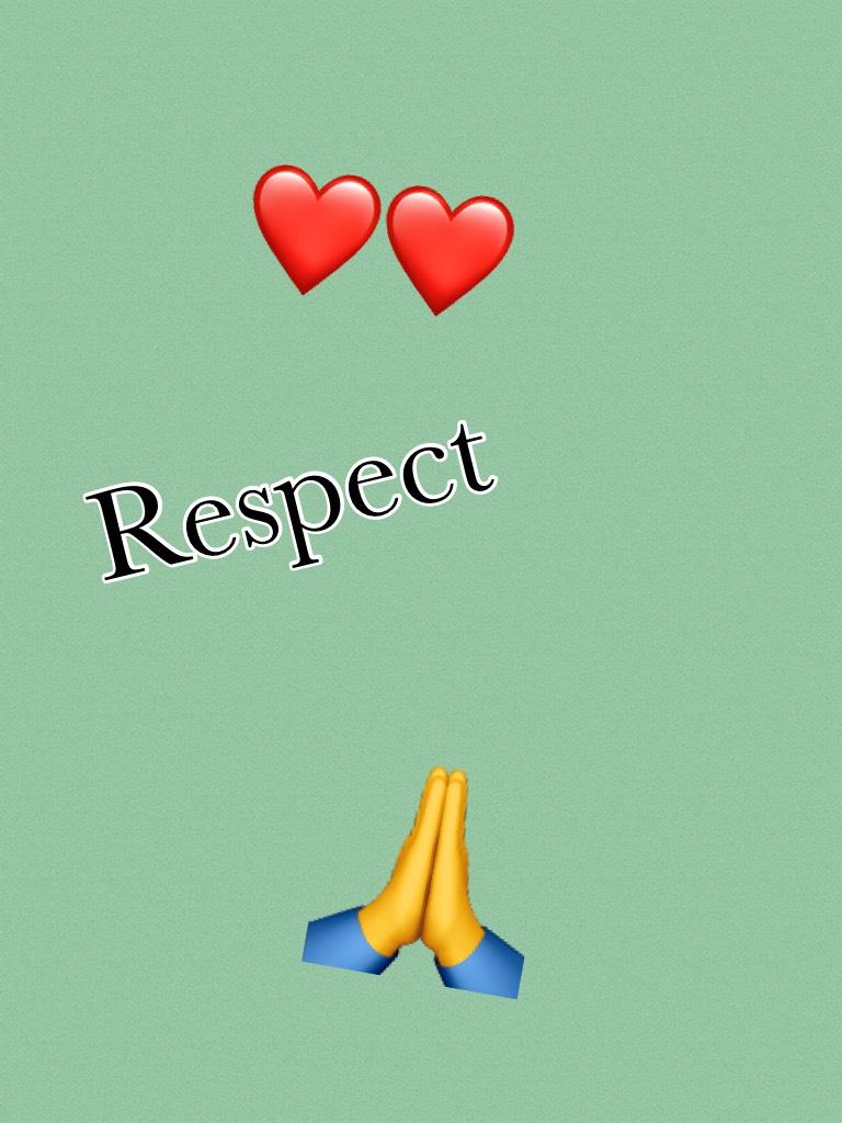 ✊ respect