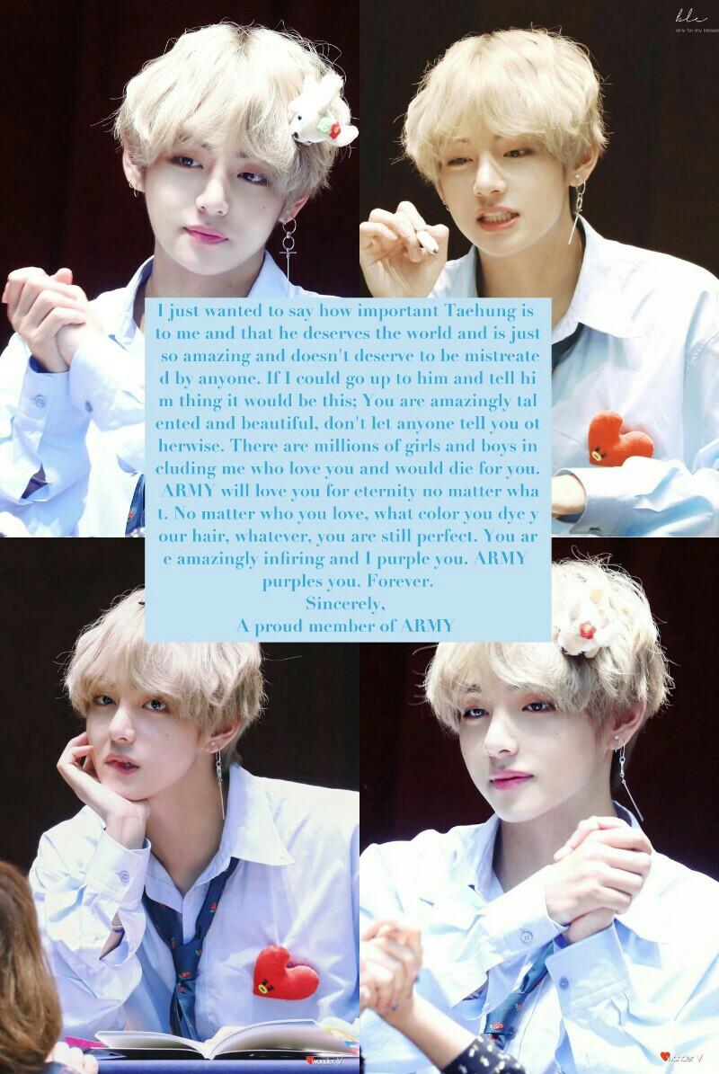 Here's my finished letter to Kim Taehung. ✌ Goodnight. 💜