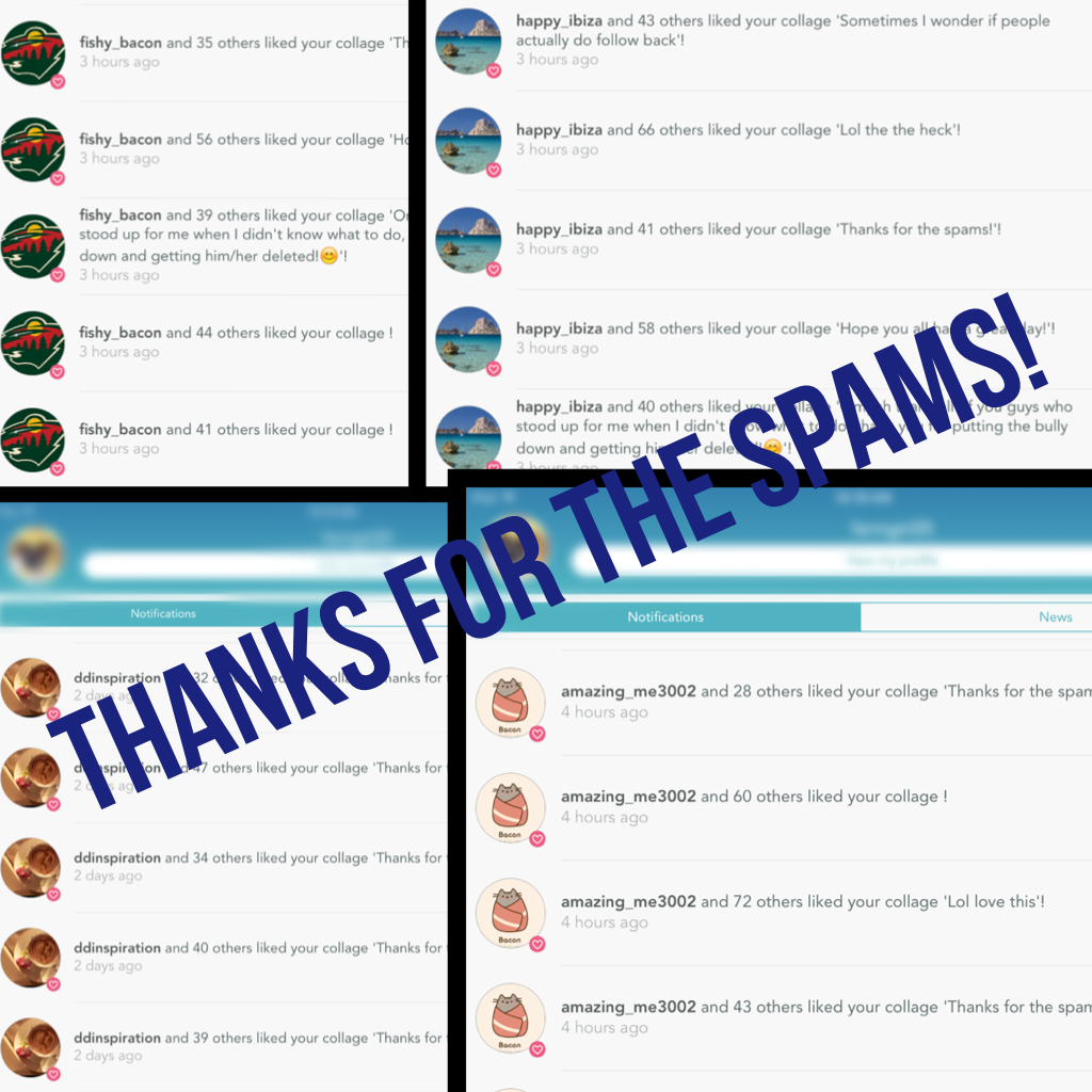 Thanks for the spams!