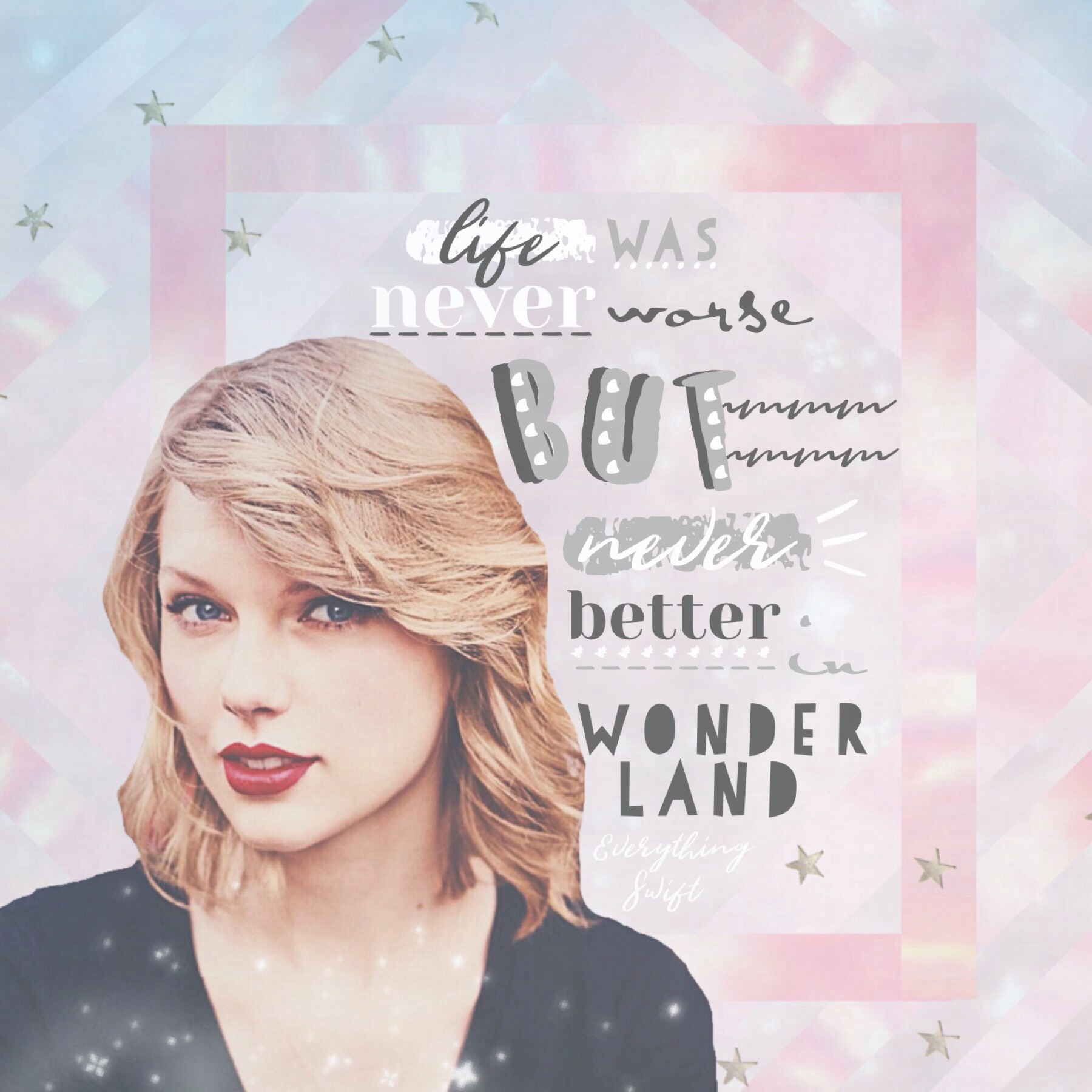 Yay I posted! I'm trying to focus on text more. How did I do? Tap! 💕
QOTD: Fav Taylor Swift bonus track?
AOTD: You Are In Love (my fav song ever) but I love 
Wonderland and New Romantics too