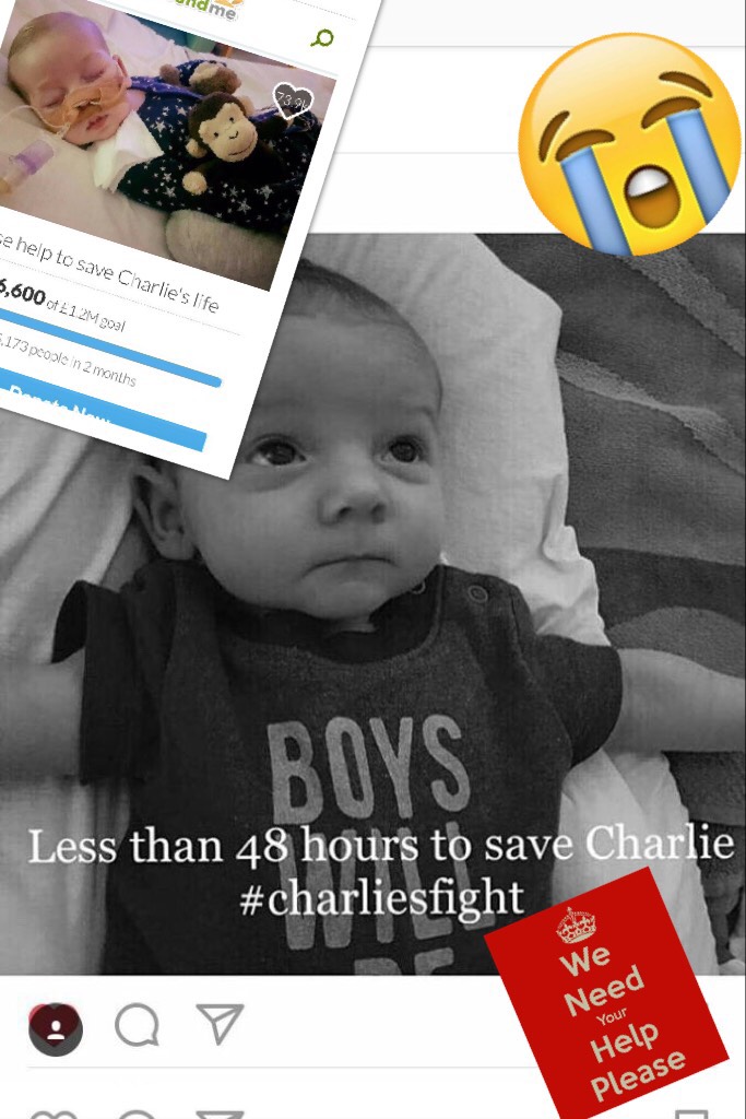Poor Charlie. Please help. I nearly cried wen I got sent this 😭😭😭
