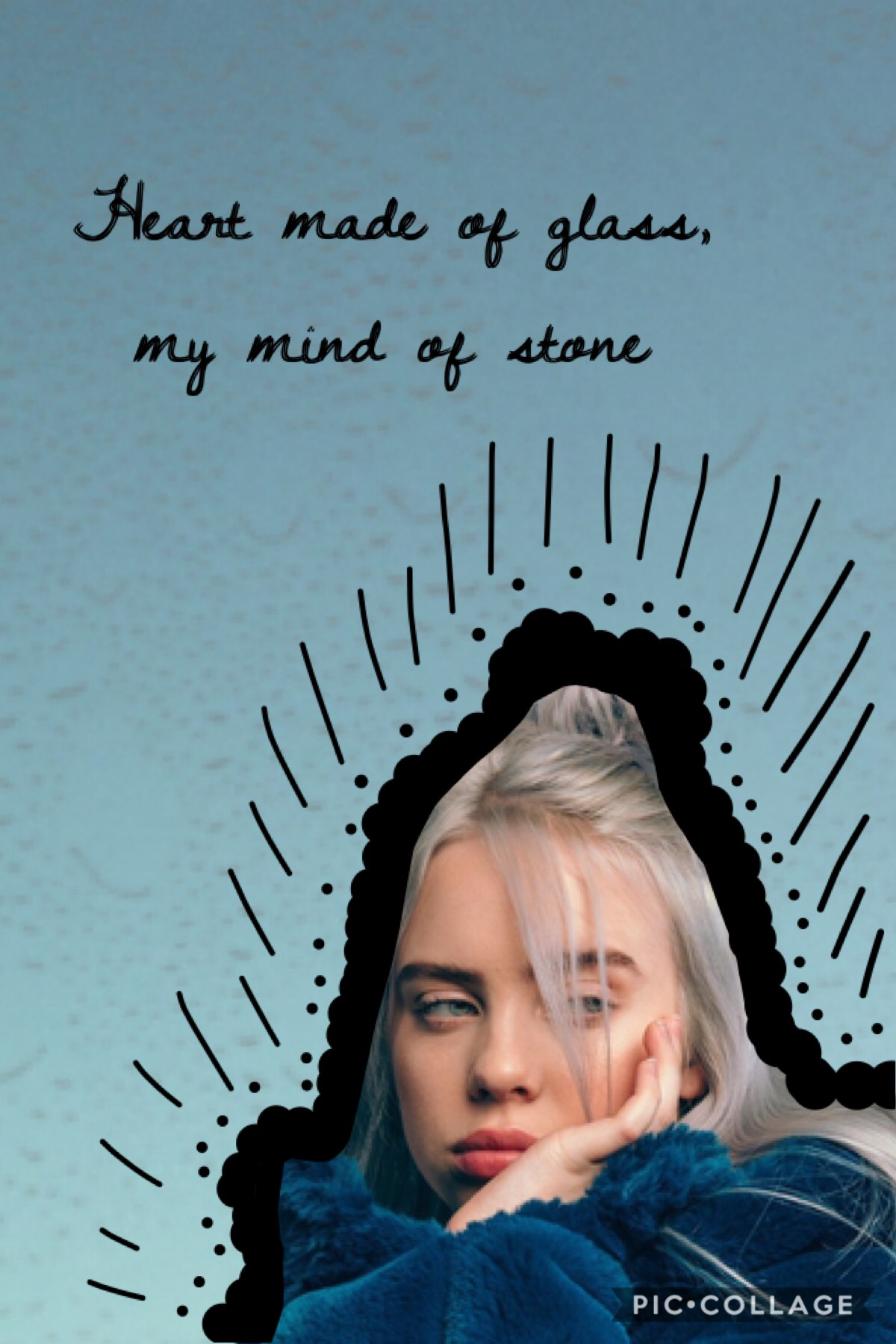 tap!
-Idk how I feel about this one... I kinda like it but not really. Oh well🤷‍♀️ 
-(If you cant tell I LOVE Billie Eilish!)
-I just had a snow day on Wednesday and a cold day today!
||1/25/19|| 