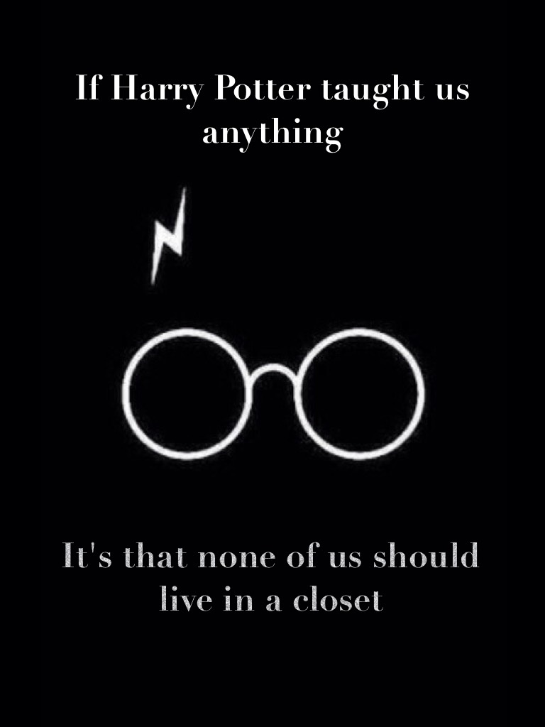 No one should live in a closet 💕💓