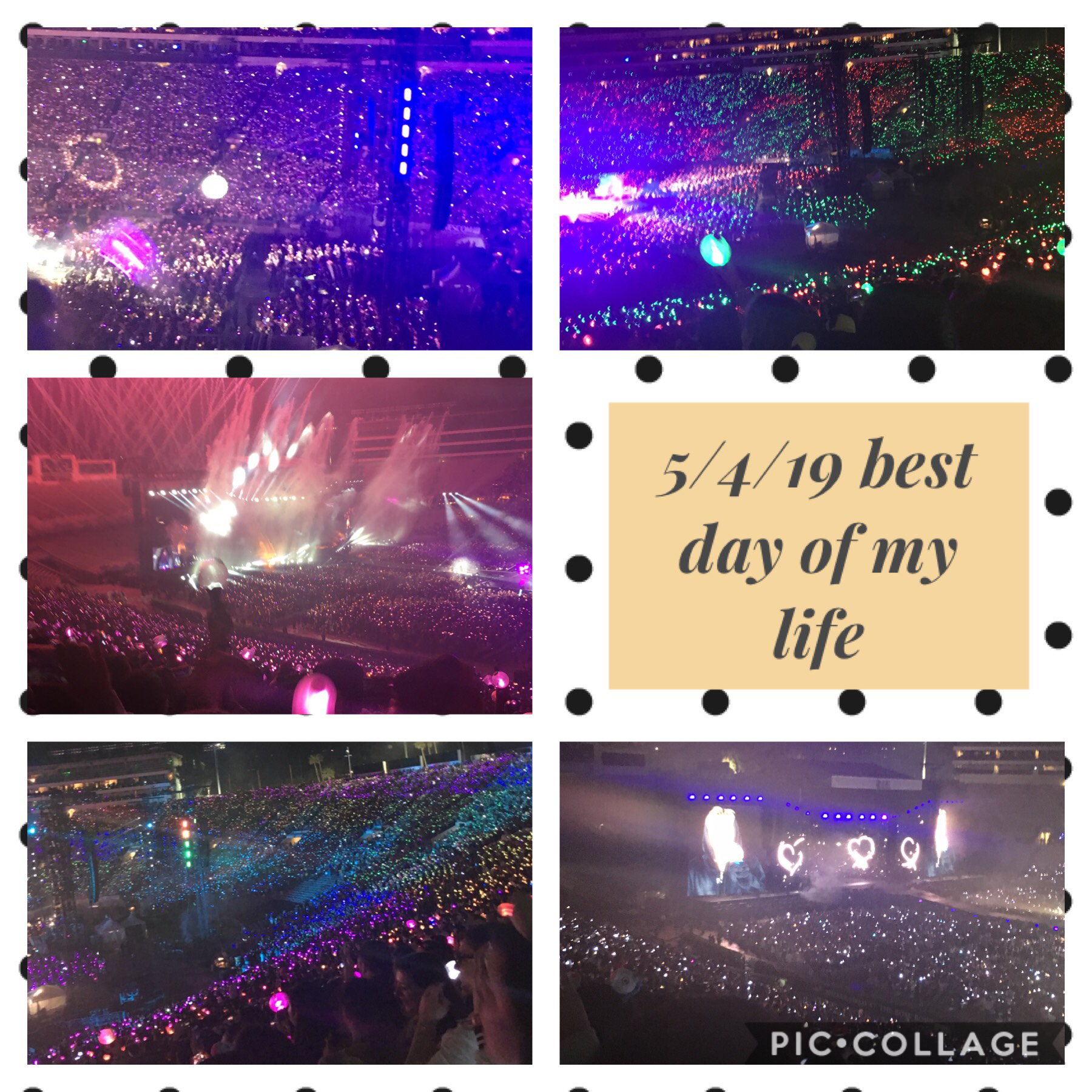 The best day of my life these are my own BTS concert pics from Saturday love you BTS💜
