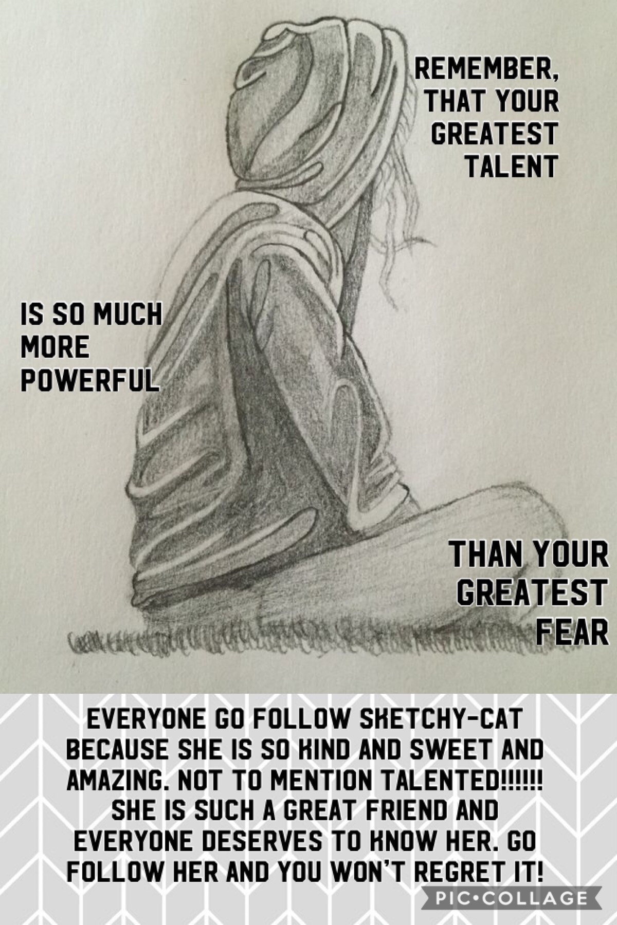 Sketchy-Cat is so freaking talented. I don’t get how she does it. Here I will be promoting her and stuff like that. She is AMAZING AND GO FOLLOW HER!!!