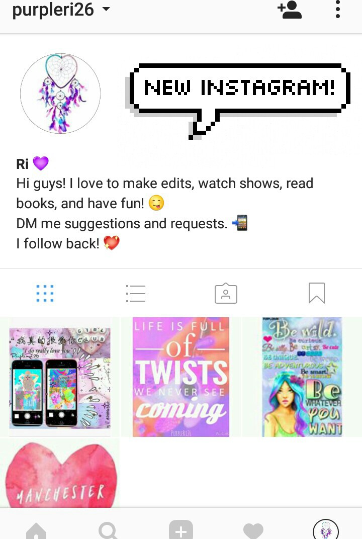 Follow my new instagram! link in bio. 💜