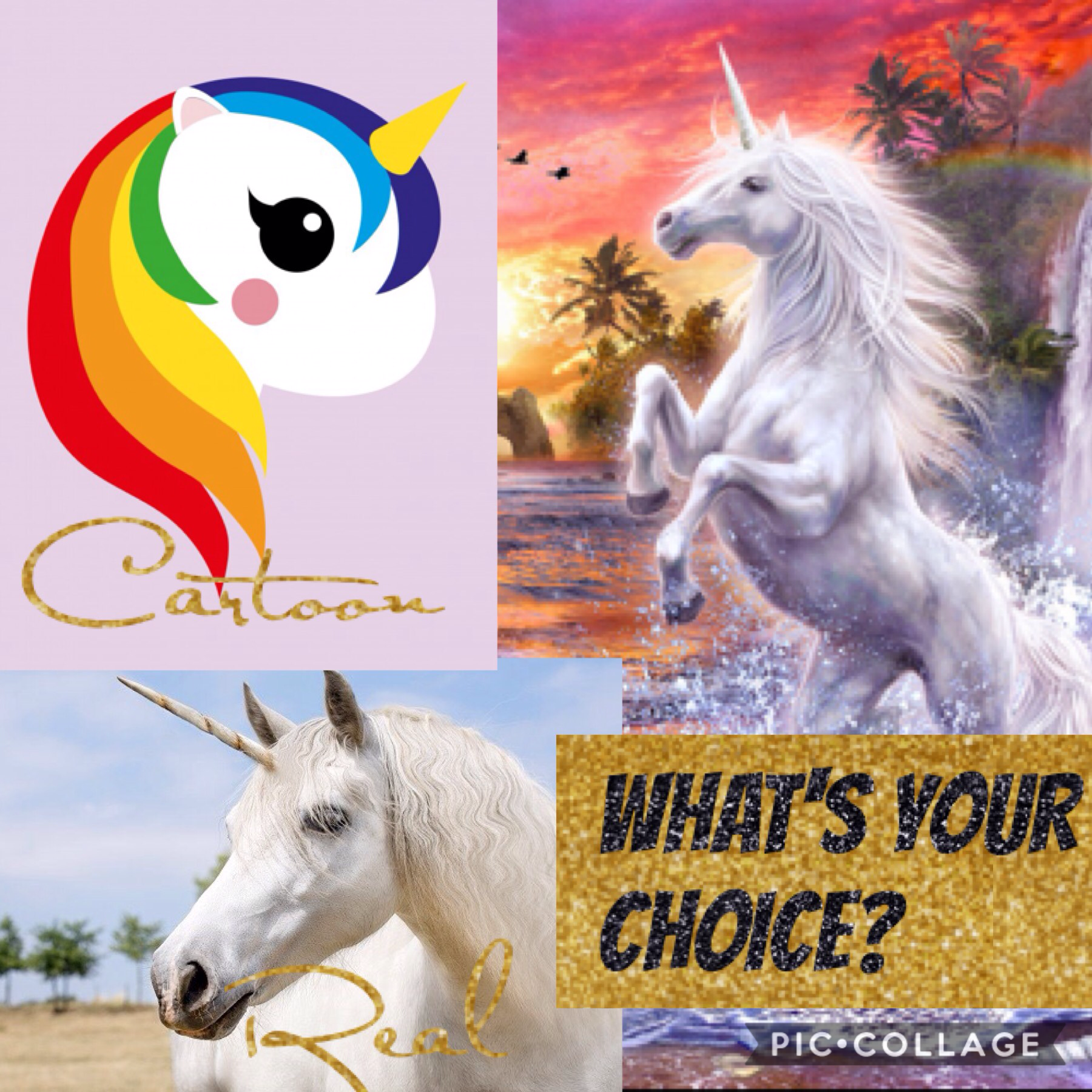 🦄tap🦄
What's your choice?
Cartoon 🦄 or a real 🦄🤗
My choice is a real unicorn. Let iT now in THE reactions.
