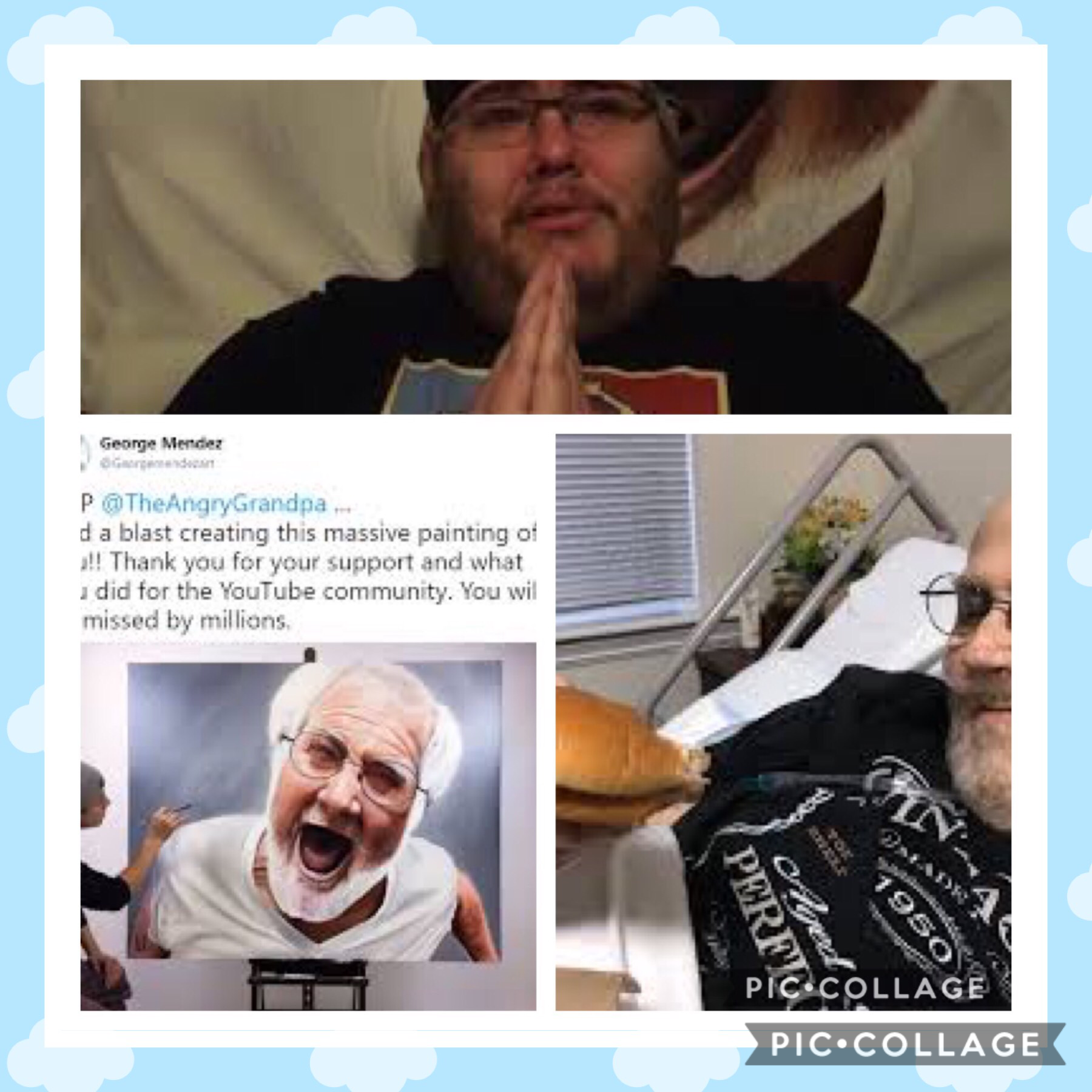 RIP angry grandpa we all miss u Michael ur son is gonna be dad soon his gf is 35 weeks pregnant Michael would have loved to see u again just all of ur fans #agparmyforever love u agp ❤️❤️❤️
