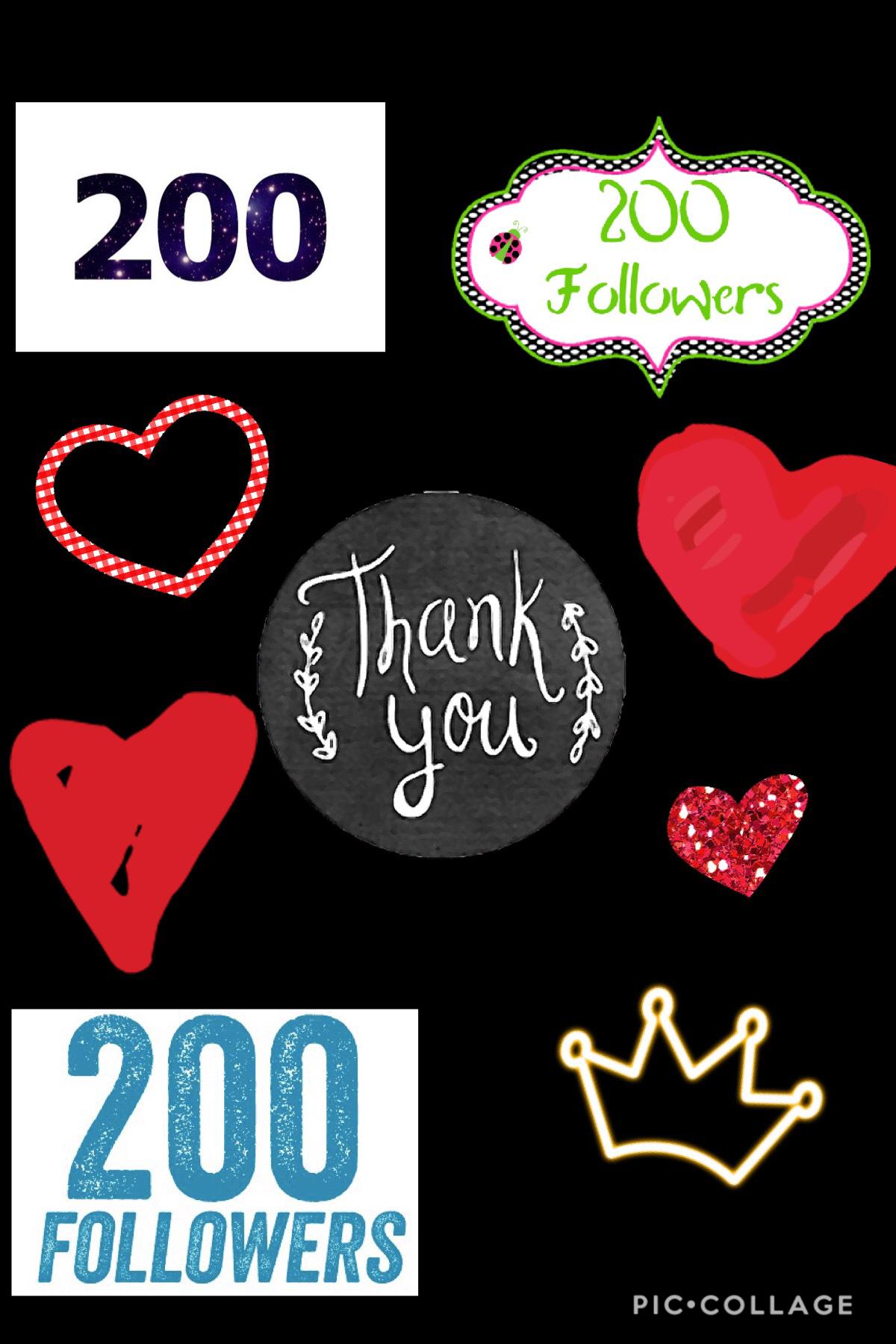 Thank you so much for 200 followers I live all of you so much I have it so exited to share and continue my journey with you guys 