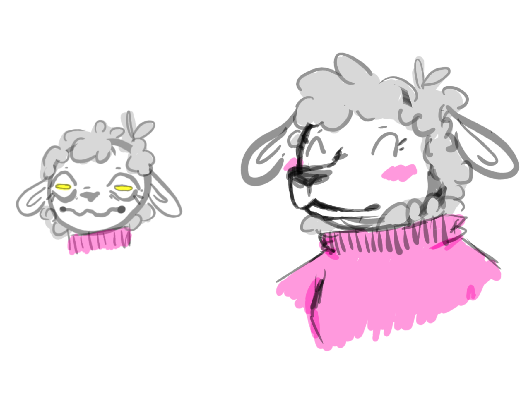 I started remaking  fursona cause I had a panic attack 