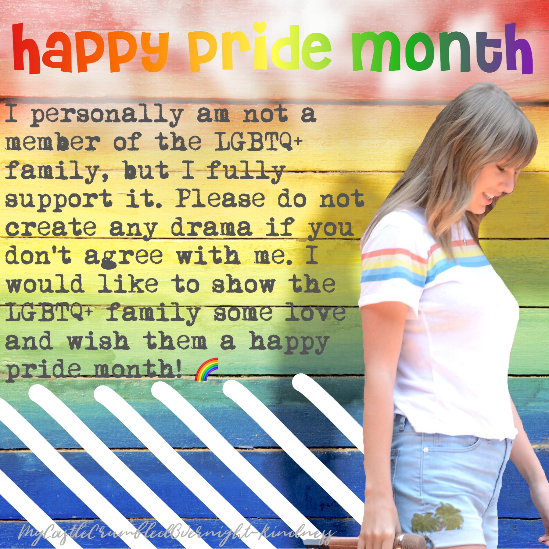 happy pride month! 🌈 tap 💕
make sure to go check out Taylor Swift’s Equality Act on her instagram. 
#SpreadTheLove 🌈🌈🌈🌈🌈🌈🌈🌈🌈🌈🌈🌈🌈
