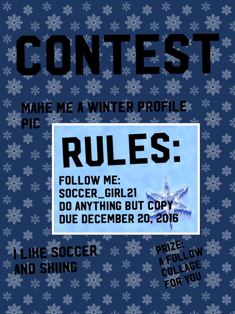 Contest. Due on December 20