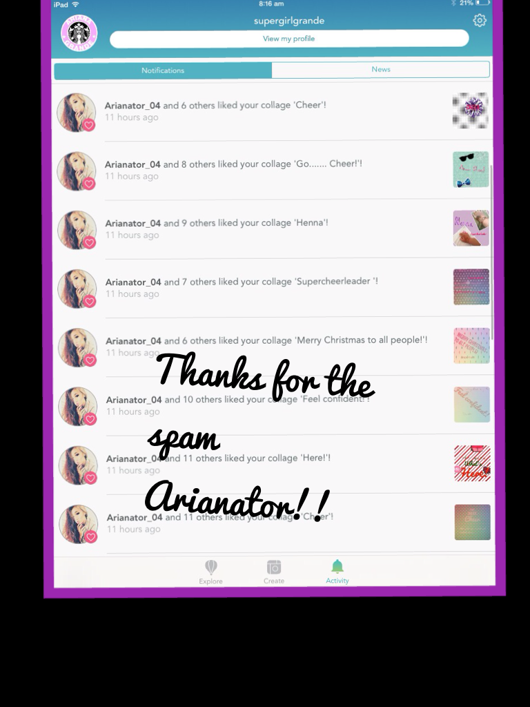 Thanks for the spam Arianator!!