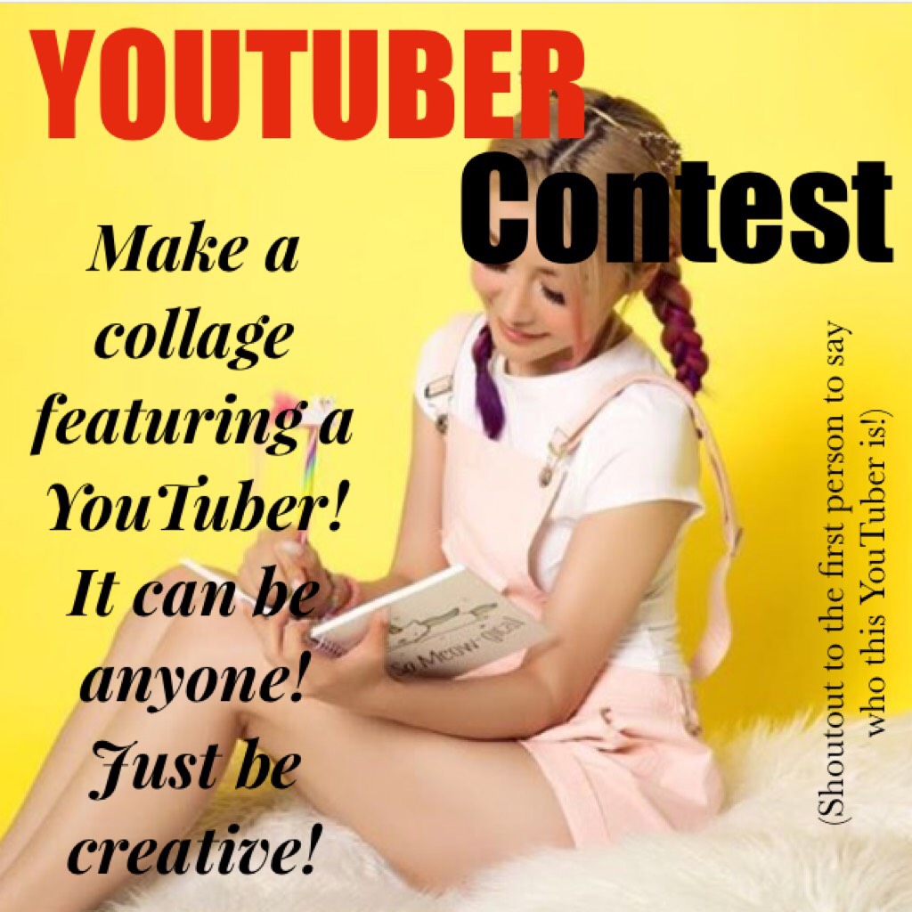 Shout out if you know the YouTuber! Please enter!