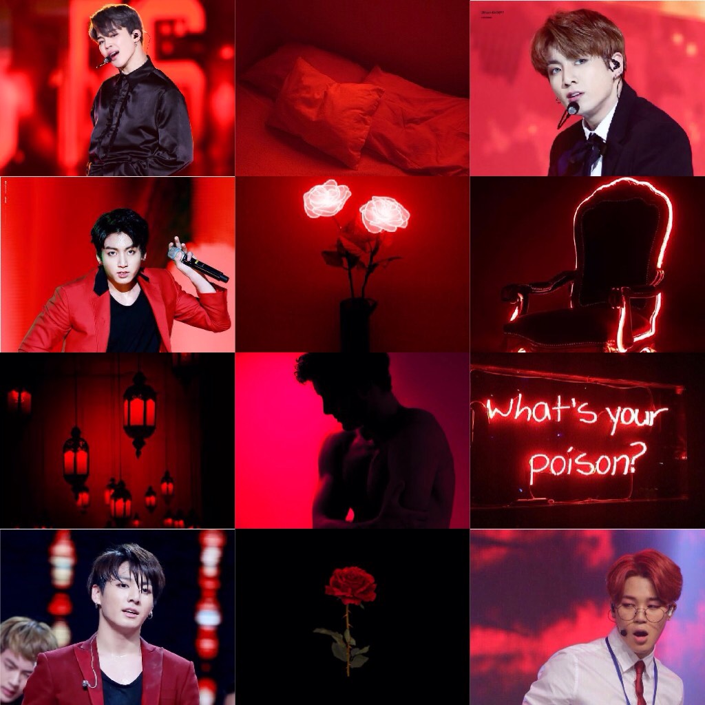 DUDE I TRIED i went to find a red ish aesthetic jikook photo but i never found any sooo :/