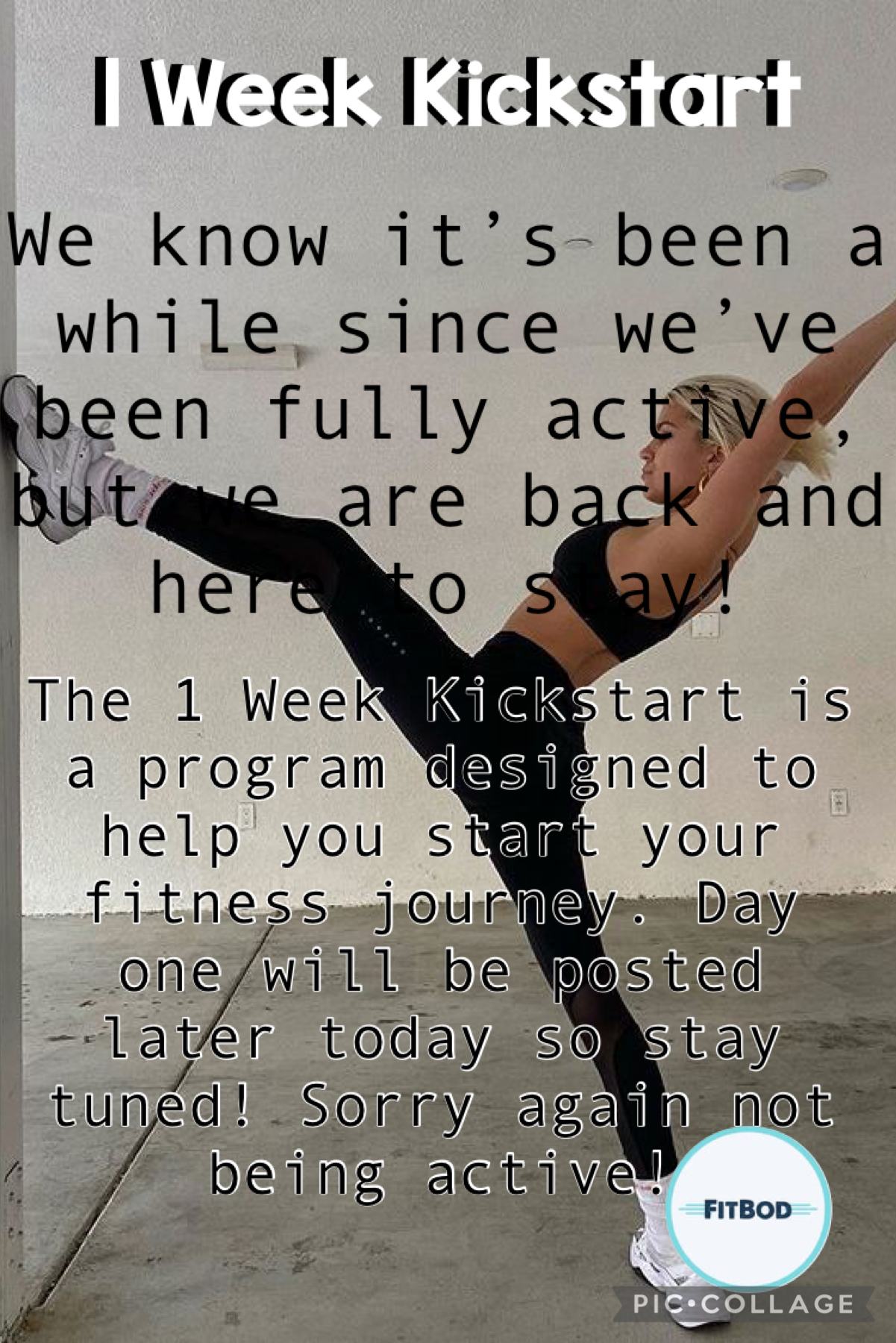 We are so excited to announce our 1 Week Kickstart program for FREE! Again, we are truly sorry for the delay but we hope this will make up for it! Stay tuned for day one and your 1 Week Kickstart guide💪🏼❤️