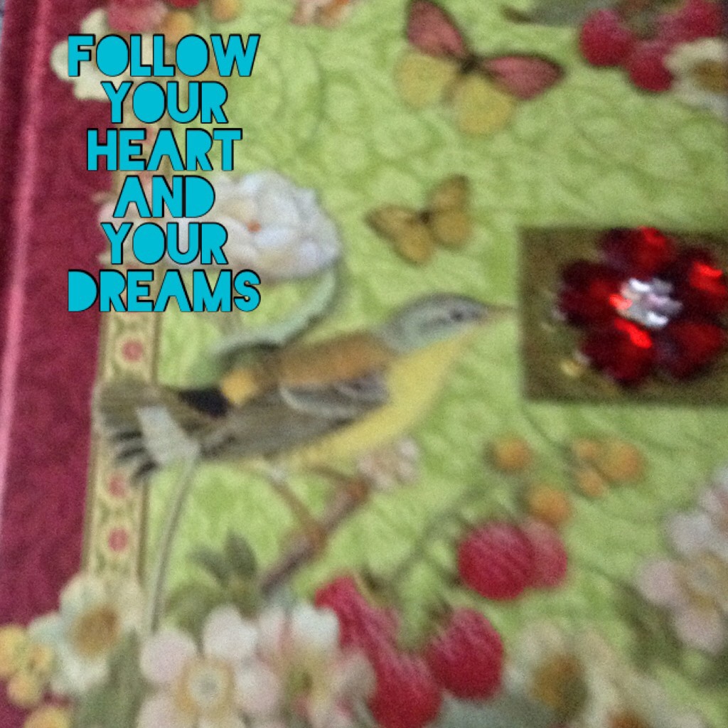 Follow your heart and your dreams