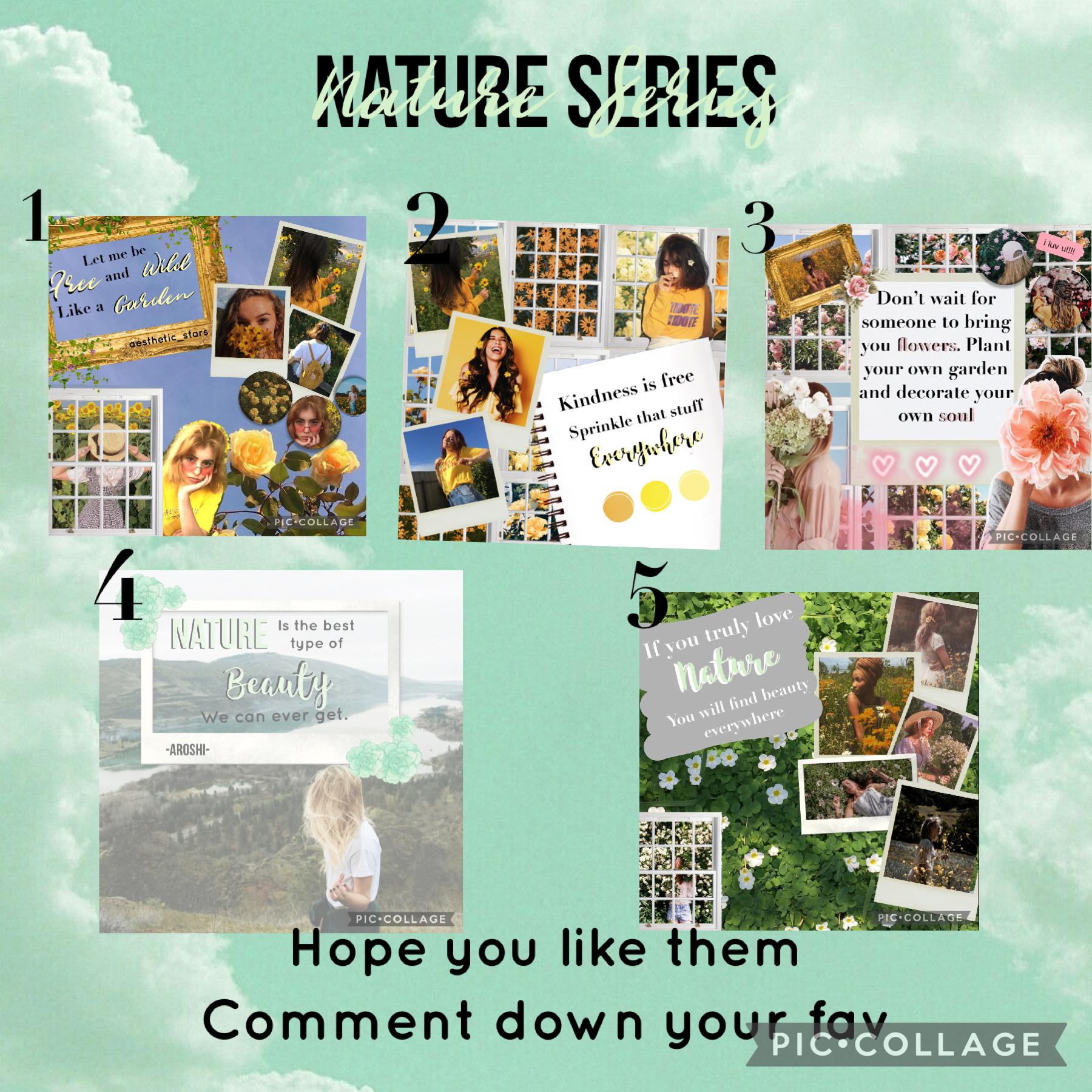 💚 9 March 2021 💚
Nature Series!! Hope you liked them.
Qotd Which is your fav in the nature series?
Aotd All of them!!